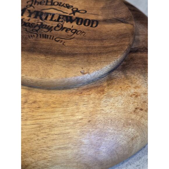 The House of Myrtlewood 6" Wooden Bowls Coos Bay Oregon USA Set of 4 EUC Handmad - Picture 11 of 15